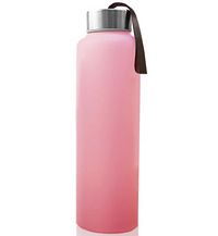 -Бутылочка стеклянная Everyday Baby для воды с защитным силск. покрытием 400мл, розовый 10491