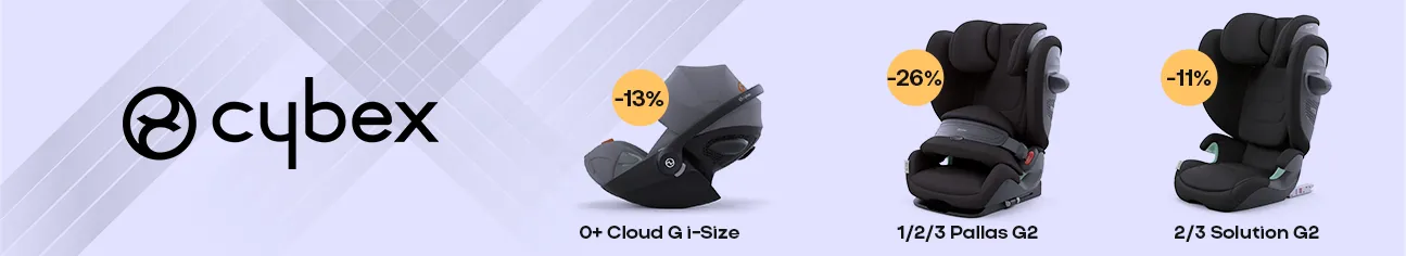 Готовьтесь к безопасным путешествиям с Cybex! Скидки до 26% на автокресла!