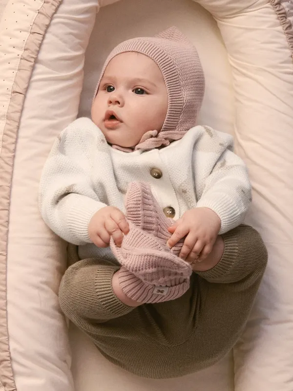 Чепчик детский Loomknits Пудровый 40-42 см LW5514-023-40/42. Изображение 3