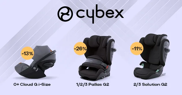 Готовьтесь к безопасным путешествиям с Cybex! Скидки до 26% на автокресла!