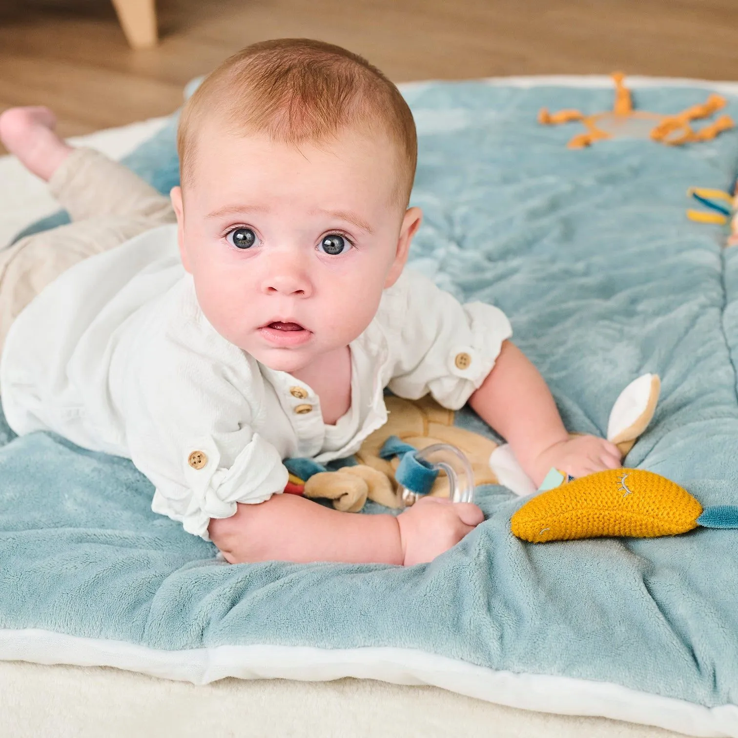 Коврик детский игровой Nattou FELIX & LEO Барсук и Ослик 595230 без арок