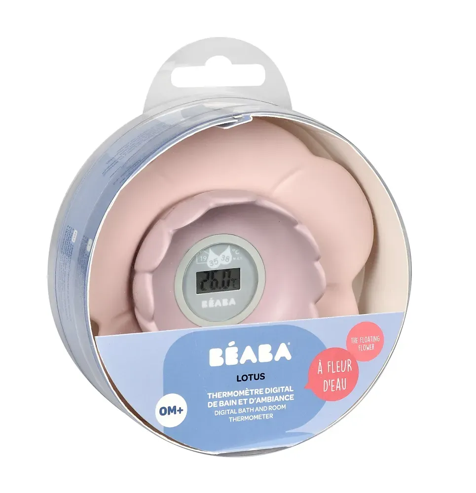 Термометр Beaba "LOTUS" THERM LOTUS OLD PINK NEW 2021 цифровой 920377 ПУ