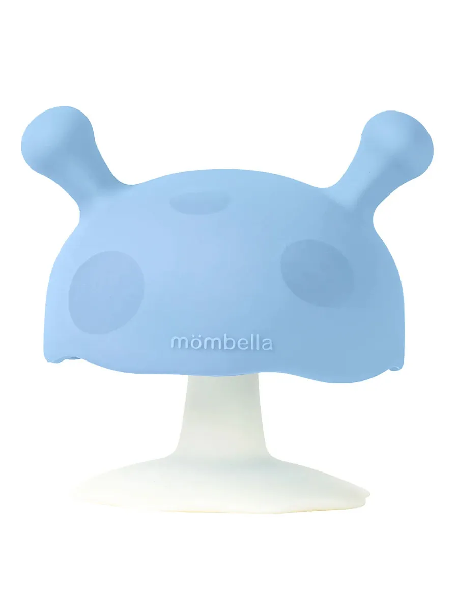 Прорезыватель Mombella силиконовый Грибочек голубой 00112. Изображение 1
