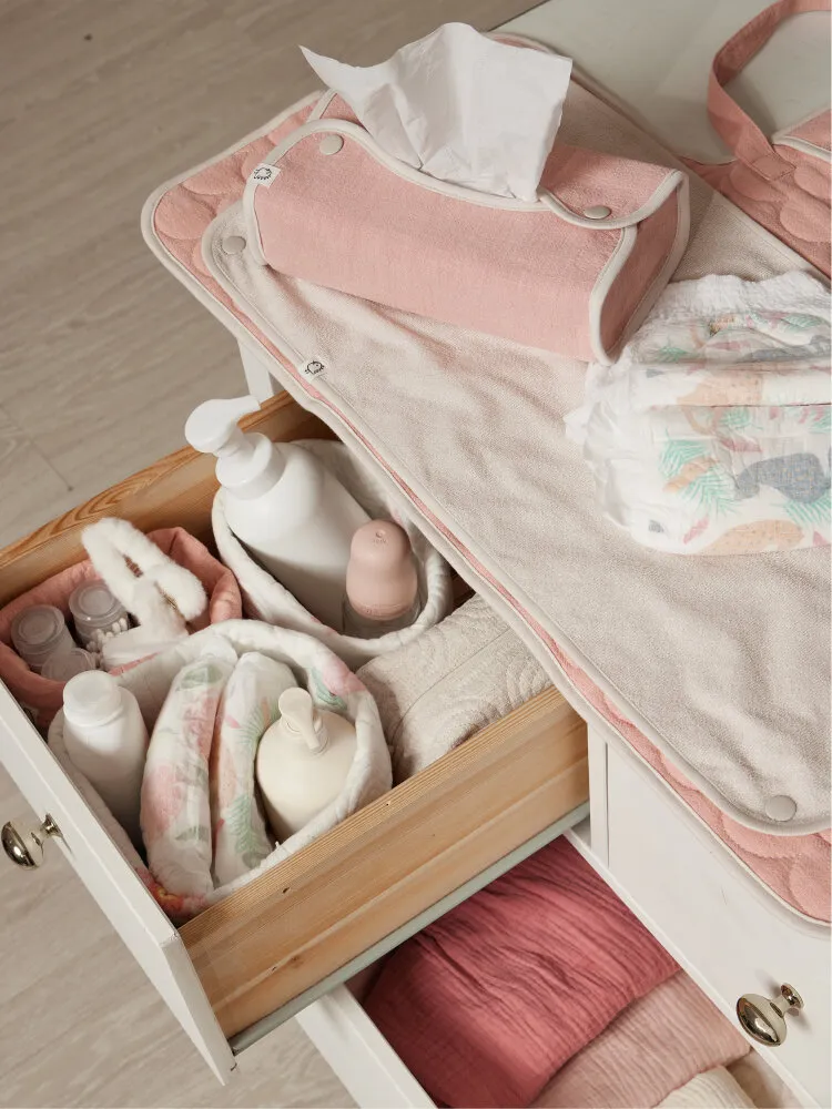 Корзины для хранения BUBA KIDS 3 шт. Кувшинка розовая/Пудра BKBASK103. Изображение 8