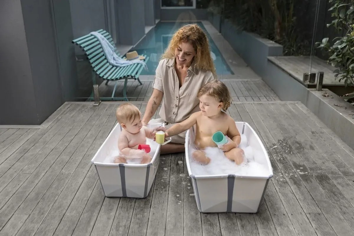 Ванночка Stokke Flexi Bath Макси Прозрачный/Белый (Transparent White) 535901 ПУ. Изображение 9