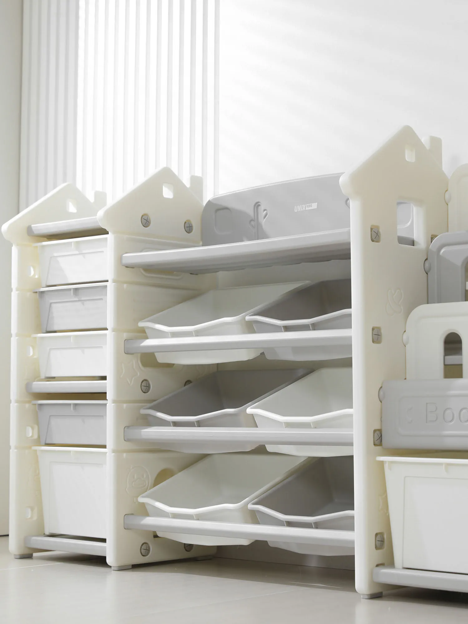 Стеллаж UNIX Kids для игрушек и книг