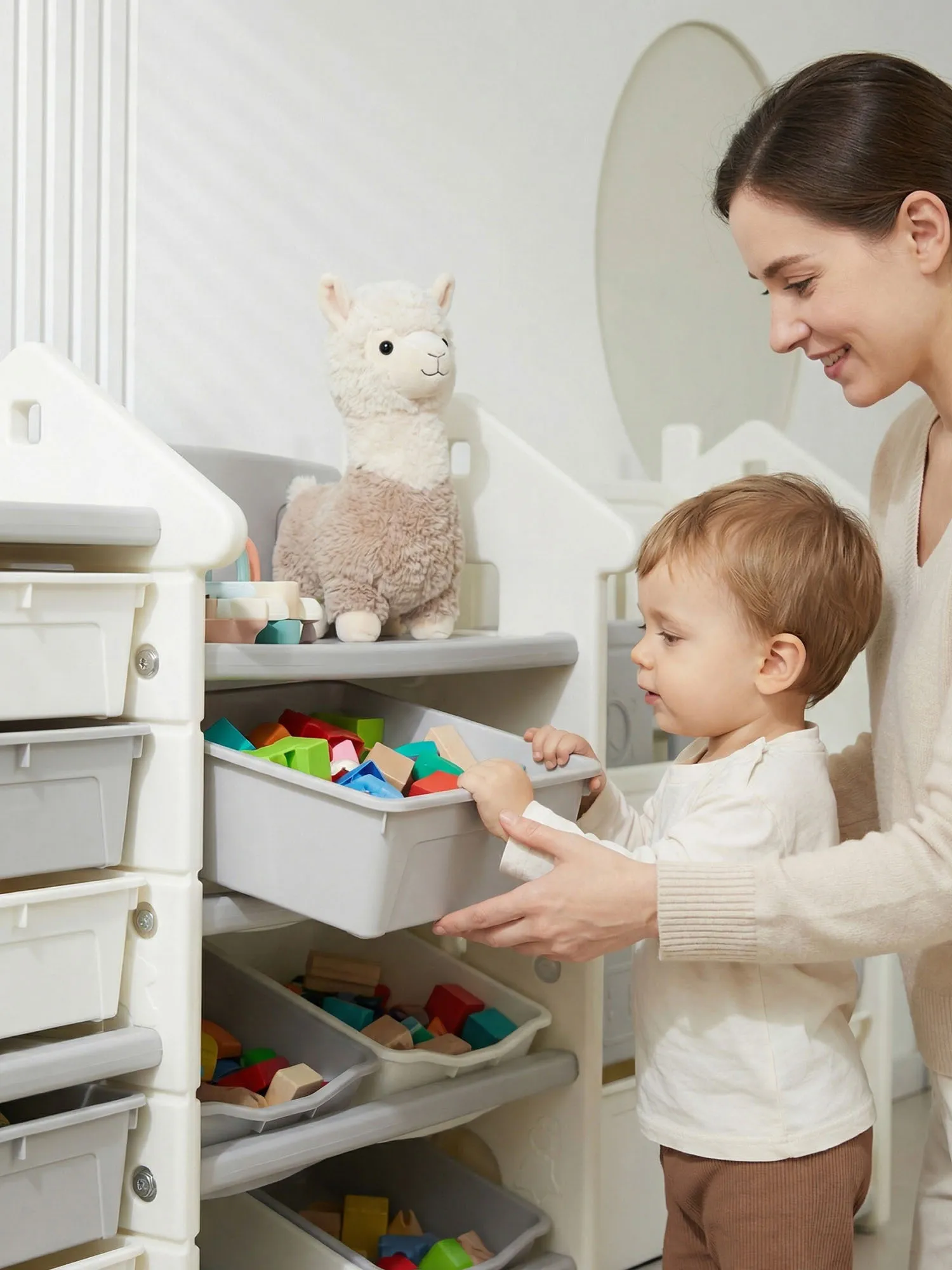 Стеллаж UNIX Kids для игрушек и книг