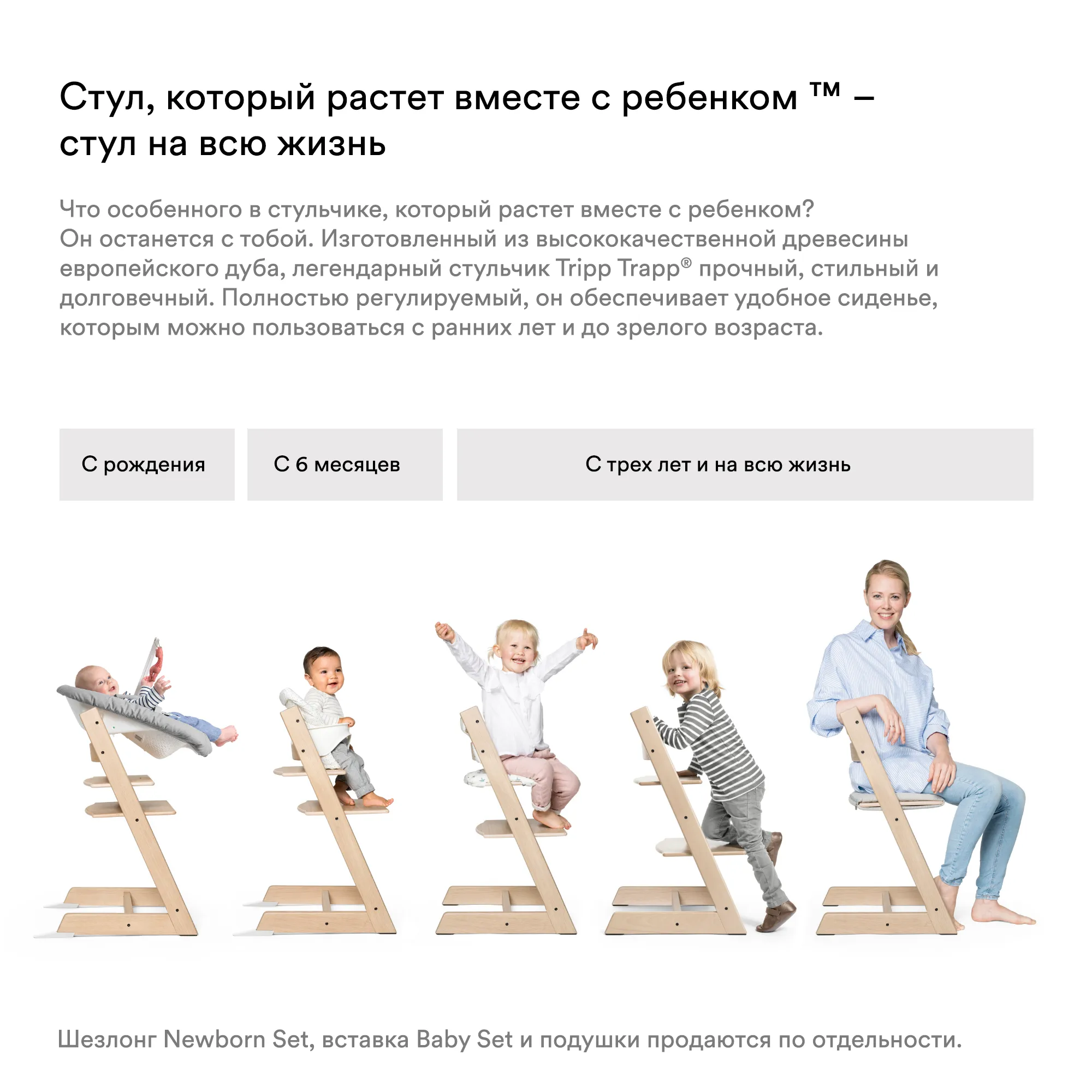 Сиденье для новорождённого Stokke Newborn Set в стульчик Tripp Trapp