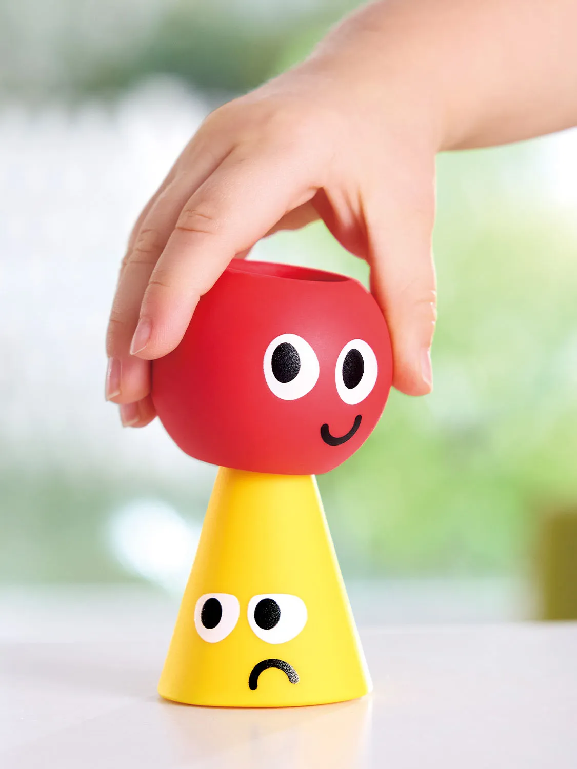 Головоломка HAPE «Умняша» Геометрическая башня (блоки монтессори) E0531_HP