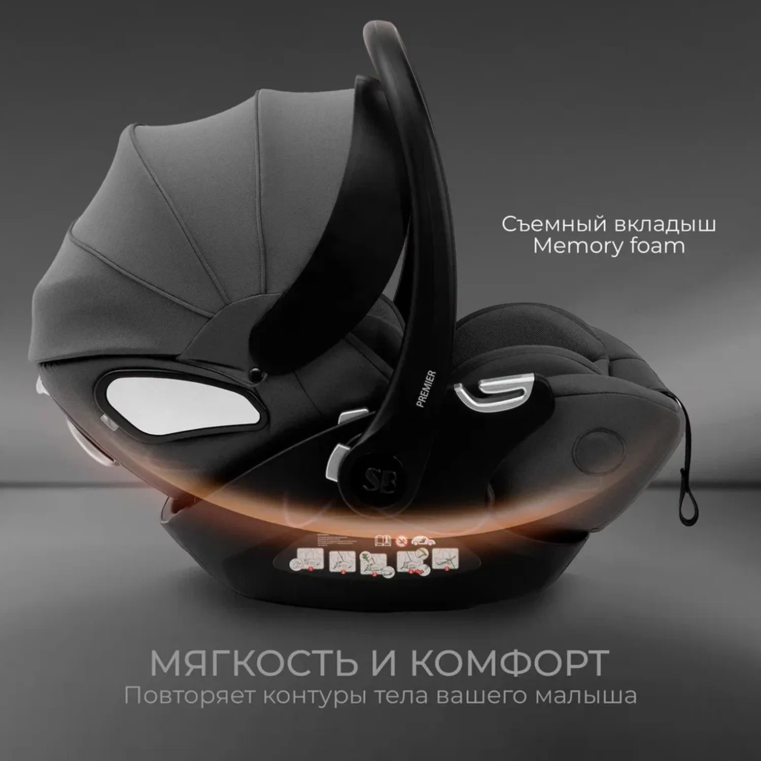 Автокресло 0+ Sweet Baby Premier WG06 Pro