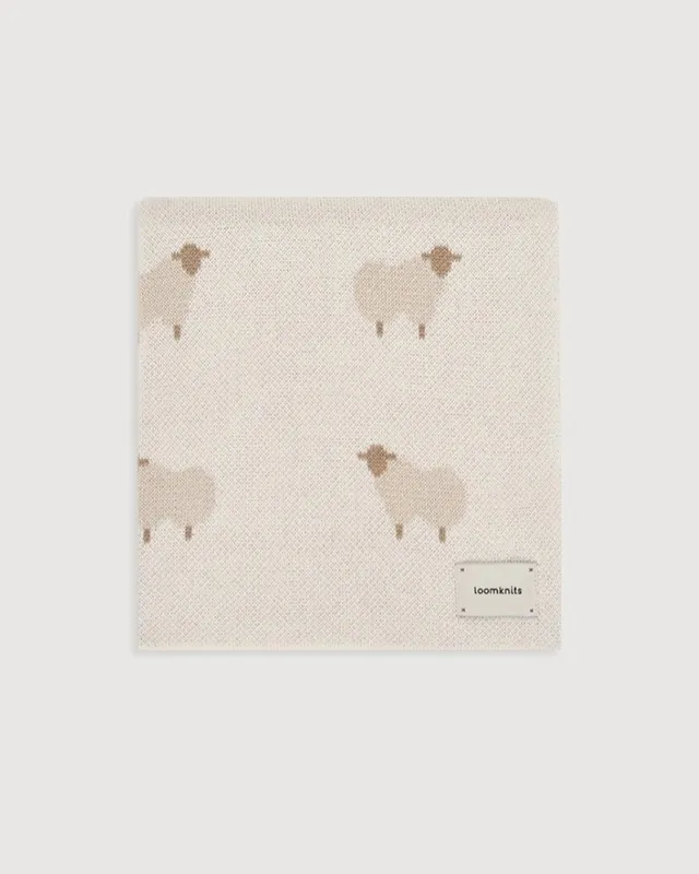 Плед детский 80х120 см LoomKnits Animal Sheeps