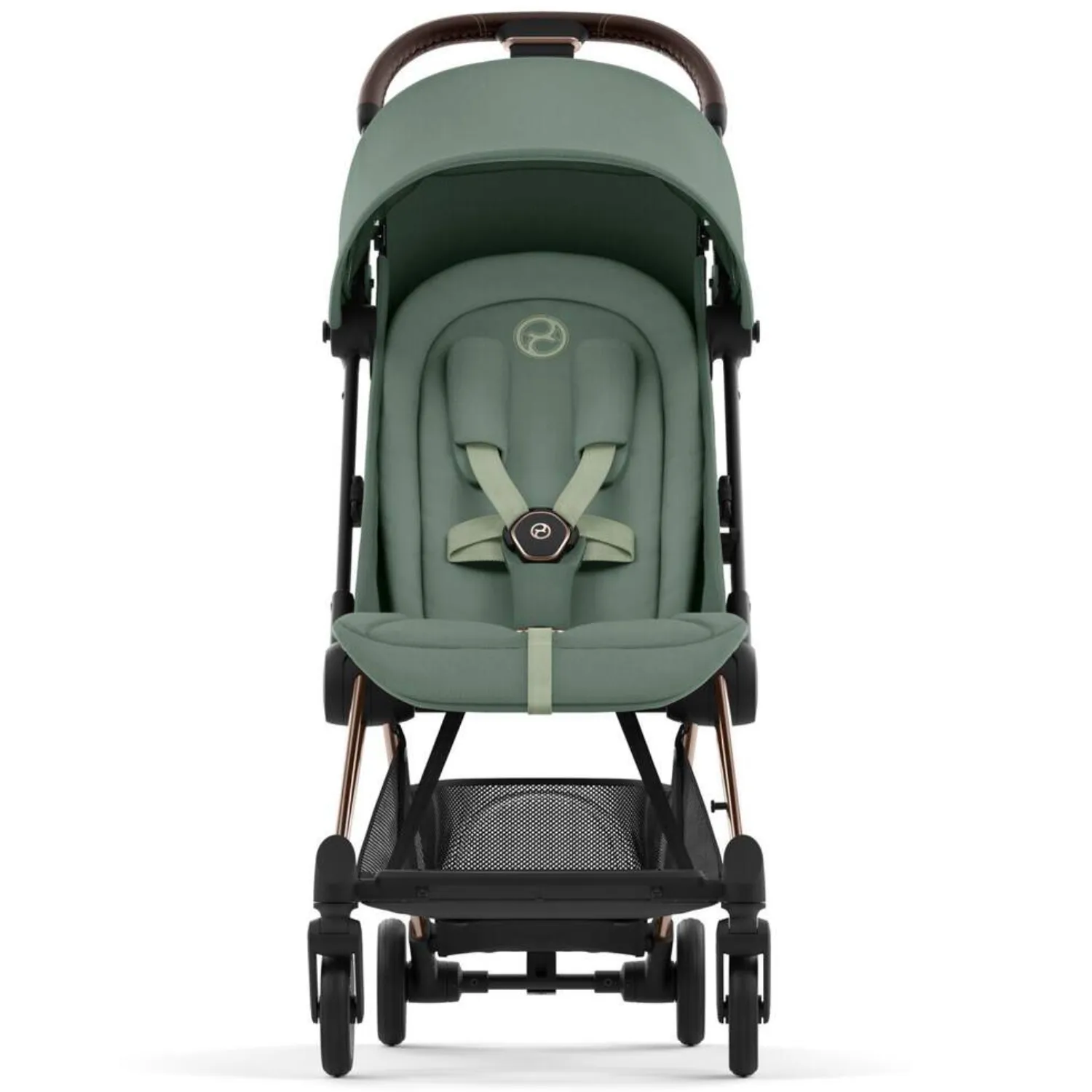 Коляска прогулочная Cybex Coya шасси Rosegold с дождевиком и бампером