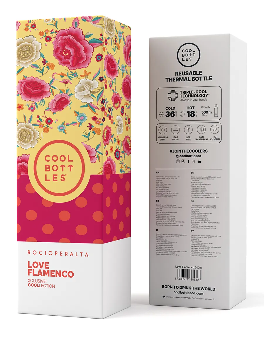 Термос-термобутылка Cool Bottles Roсio Peralta Love Flamenco 500мл CBB50LFL. Изображение 4