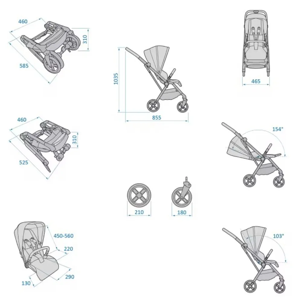 Коляска прогулочная Maxi-Cosi Leona с большими колесами