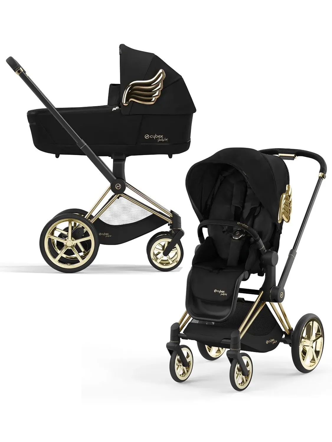 Коляска 2 в 1 Cybex Priam IV FE Jeremy Scott Wings