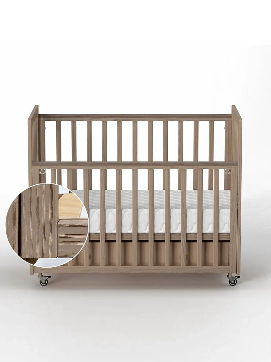 Кровать ANTEMI Classic Sleep Premium 120х60 с ящиком-маятником капучино НИК 24