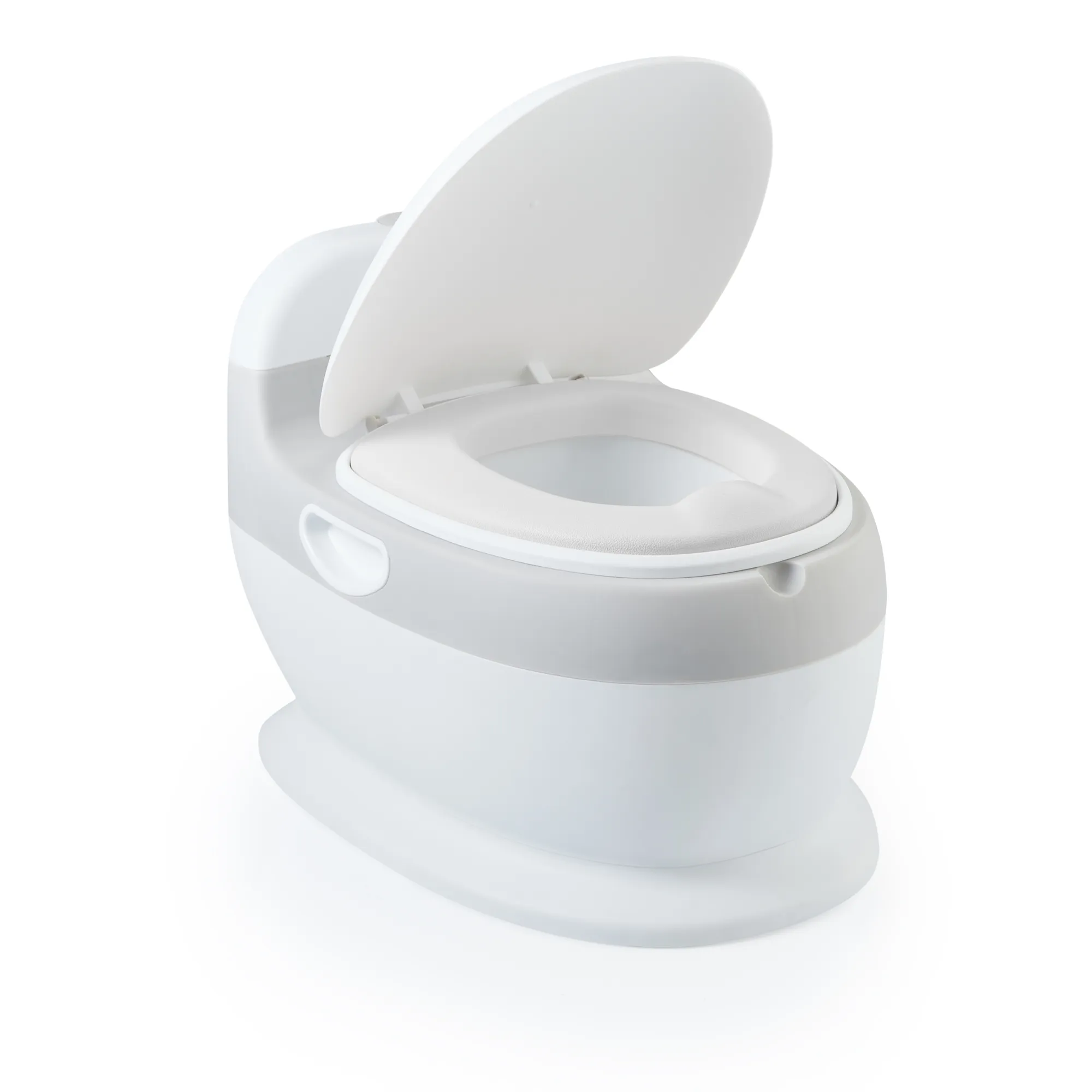 Горшок Happy Baby детский TOLLY в форме унитаза grey 34025