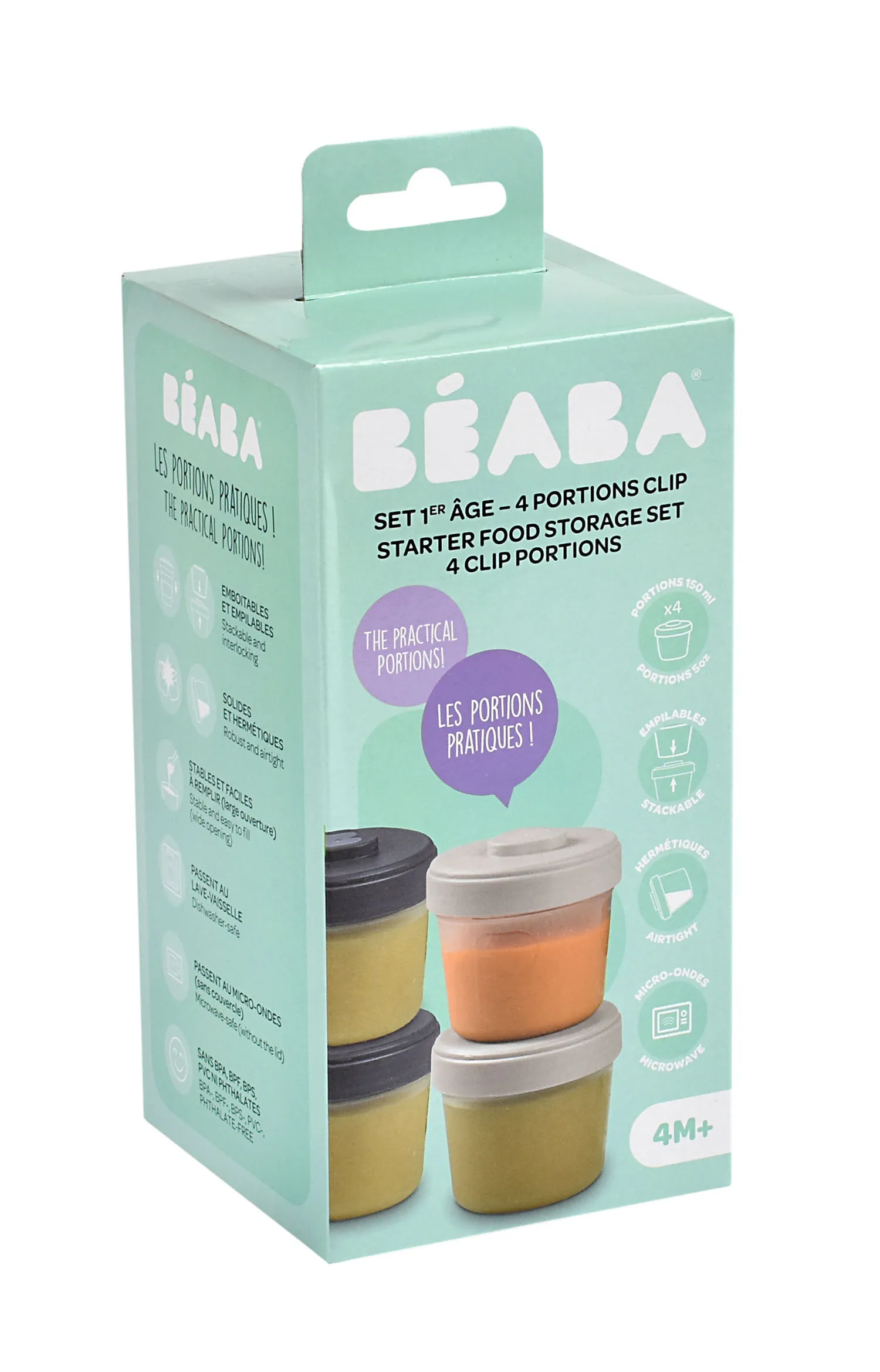 Набор контейнеров Beaba для детского питания (4 шт х 150 мл) 913515