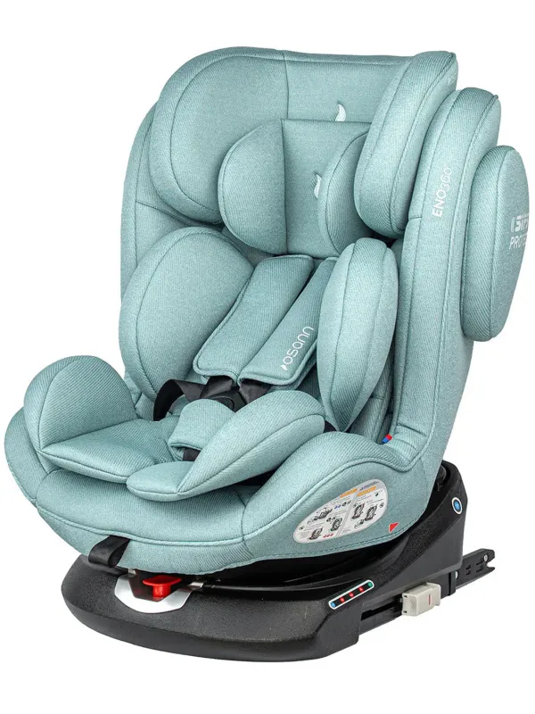 Автокресло 0+/1/2/3 Osann ENO 360° Universe Green, с рождения до 12 лет, до 36 кг, поворотное, Isofix, зеленый. Изображение 22