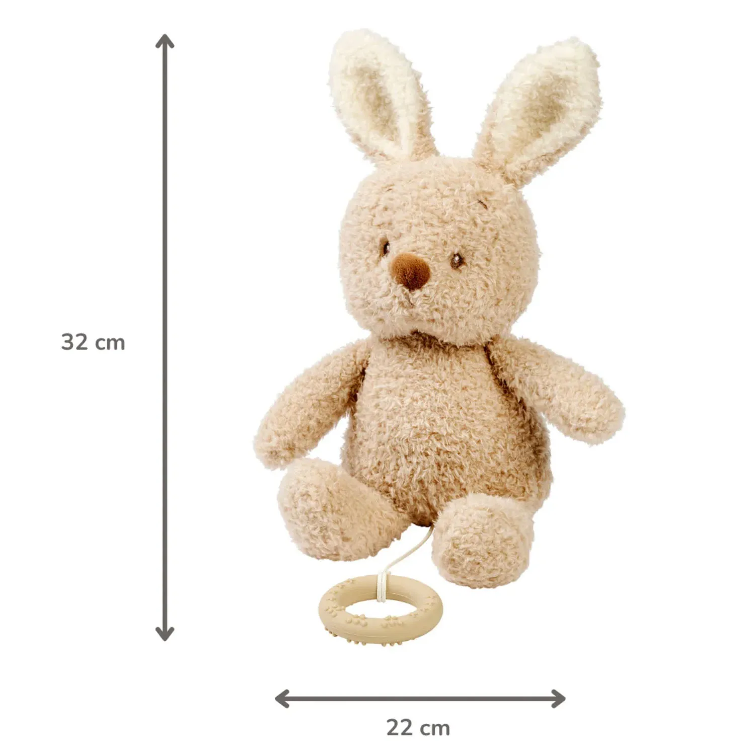 Игрушка мягкая Nattou Musical Soft toy TEDDY Кролик музыкальная 856386