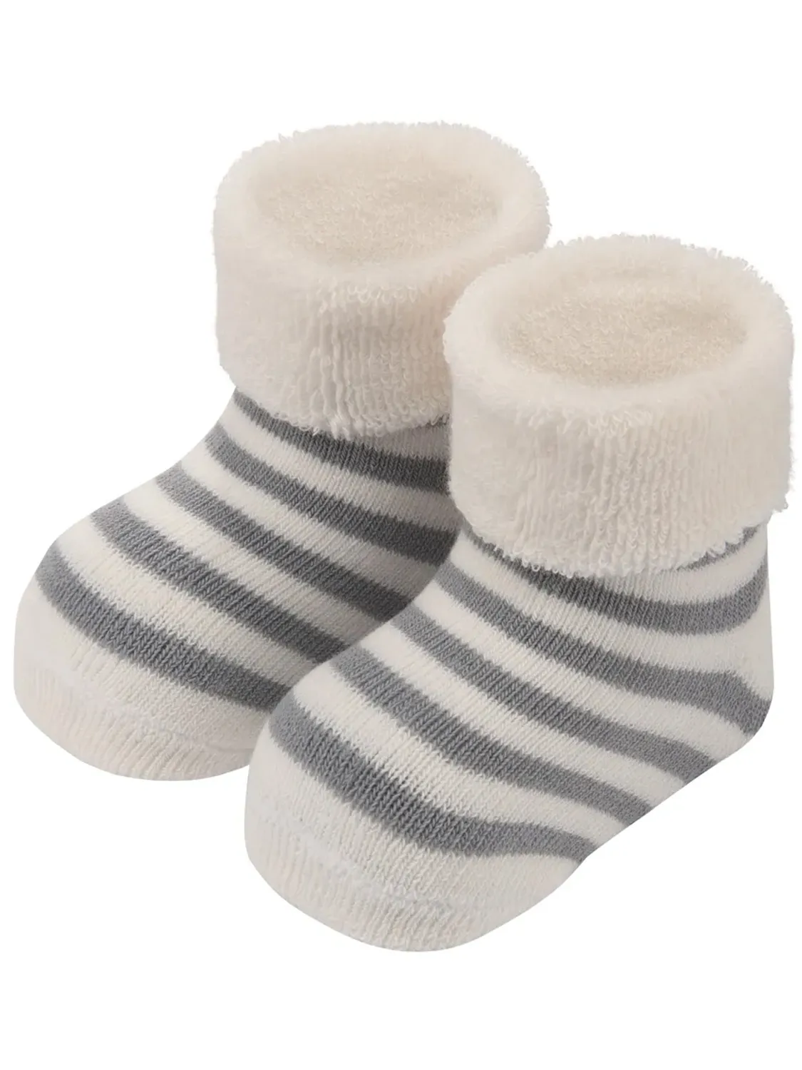 Носки детские махровые Mansita Mi, цв.серая полоска