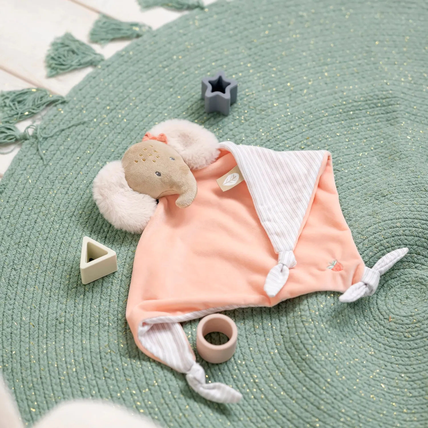 Игрушка мягкая Nattou Doudou большая FLO, ERNEST & OLI Слоник 682091