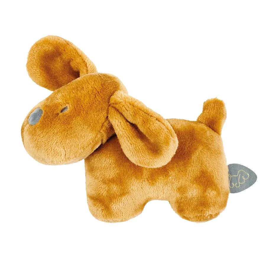 Игрушка мягкая Nattou Rattle Charlie Собачка caramel 388078