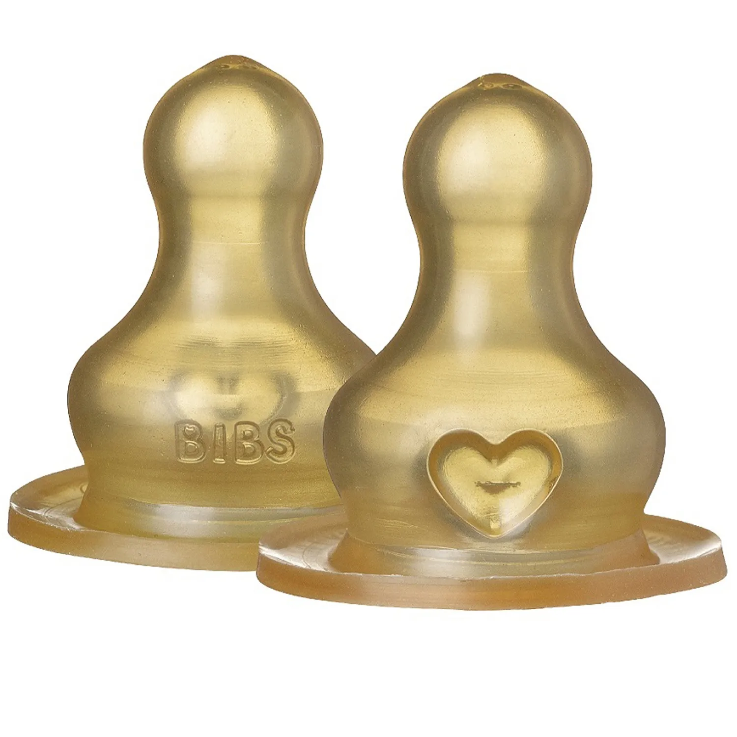 Соска BIBS латексная для бутылочки медленный поток, 2 шт.