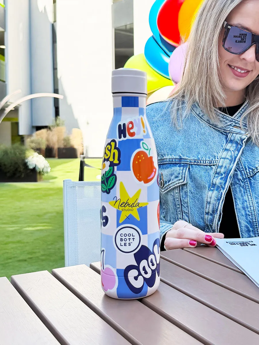 Термос-термобутылка Cool Bottles Nebula Studio Sticker Fever 500мл CBB50SFV. Изображение 8