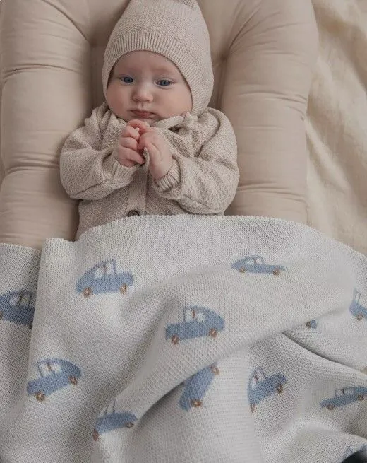 Плед детский LoomKnits Кремовый Лето 80х120 см LW23-5003-013-80/120
