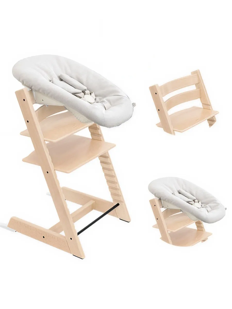 Стульчик растущий для новорожденных Stokke Tripp Trapp бук с сиденьем Newborn