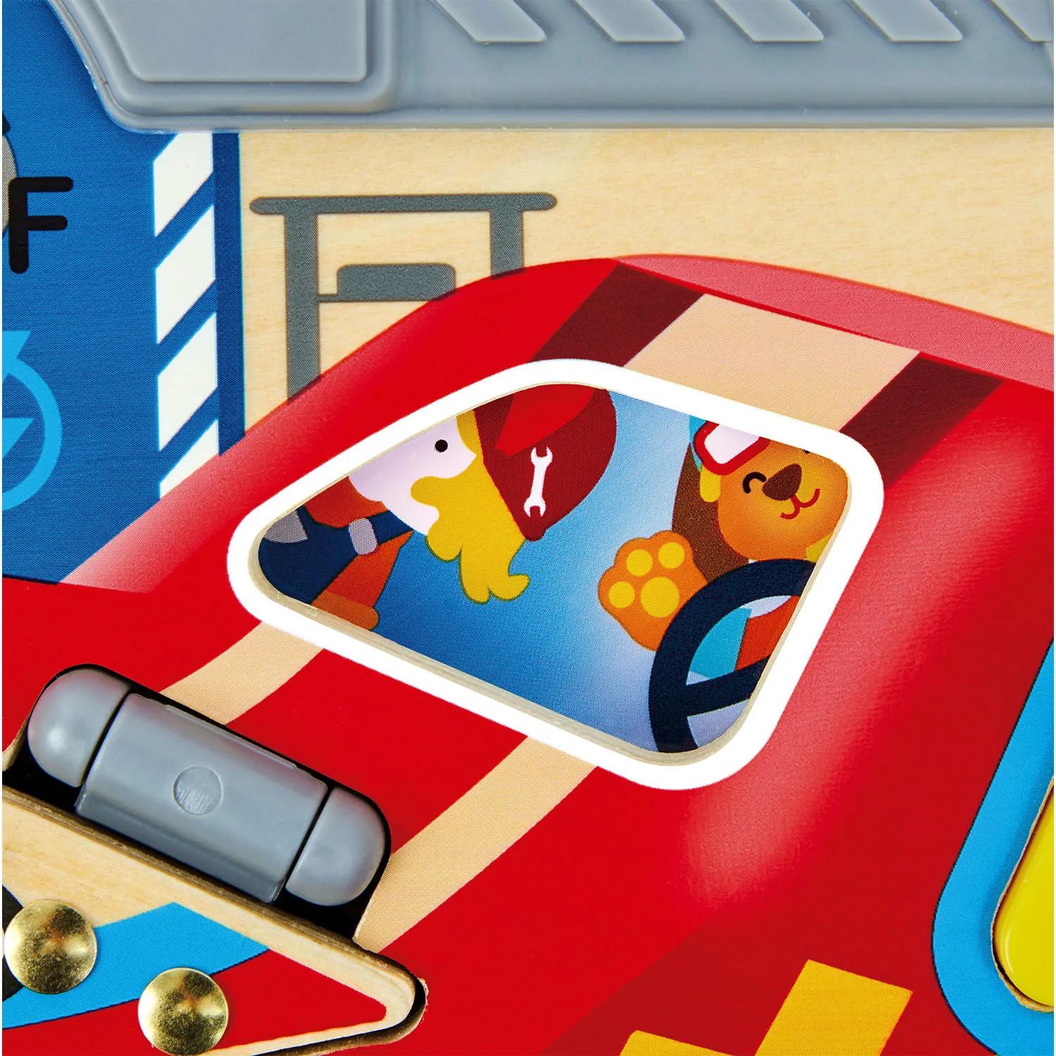 Игрушка HAPE развивающий бизиборд «Маленький гонщик» E1120_HP