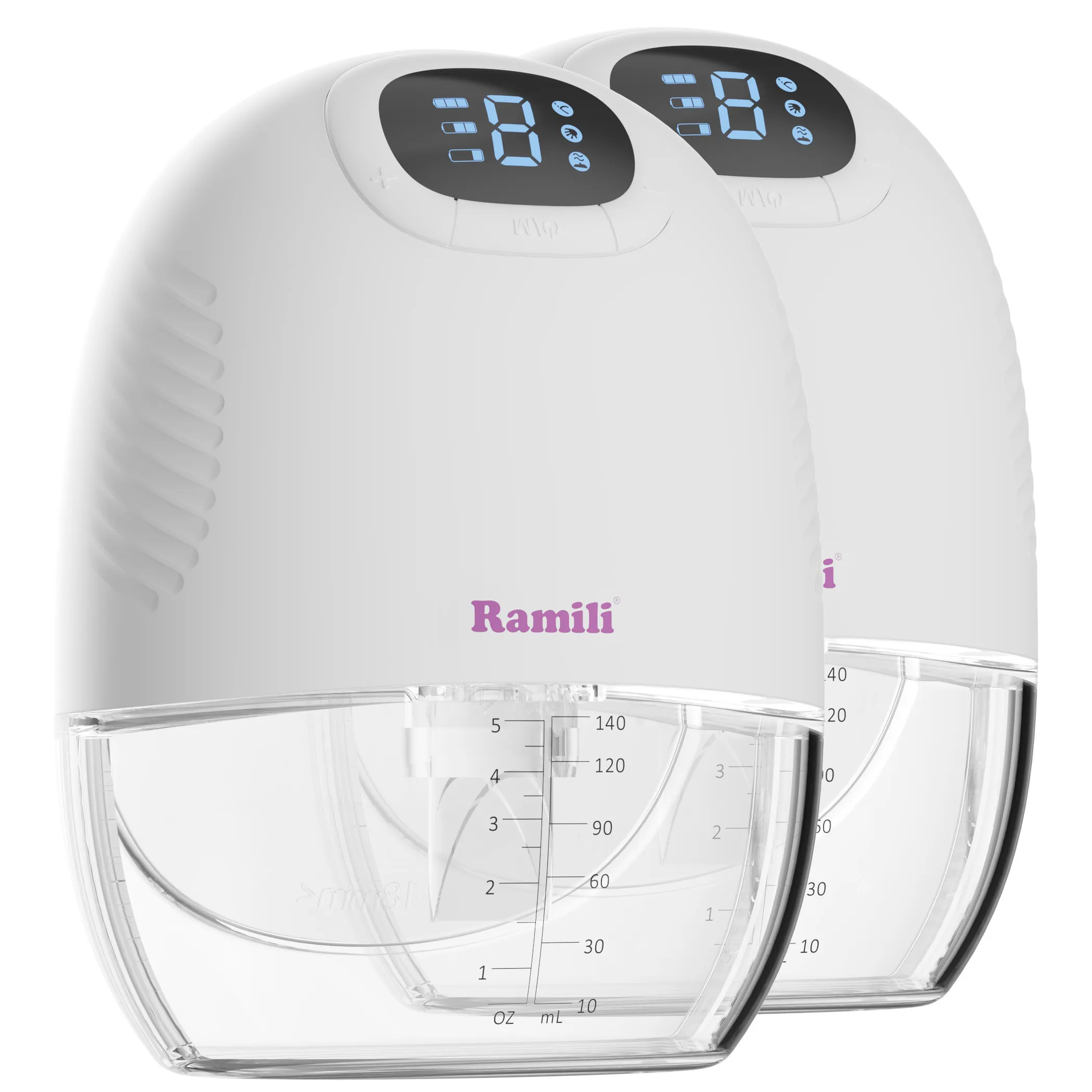 Молокоотсос Ramili четырехфазный бионический SE300X2 (в комплекте 2 шт)