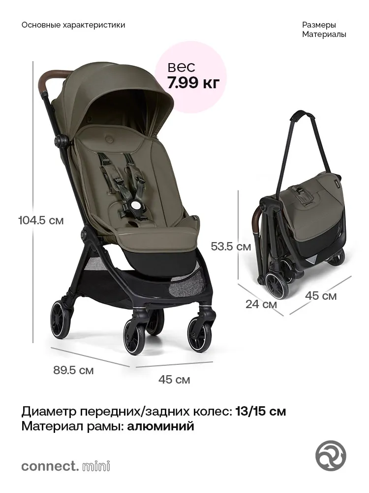 Коляска прогулочная Bumprider Connect.mini