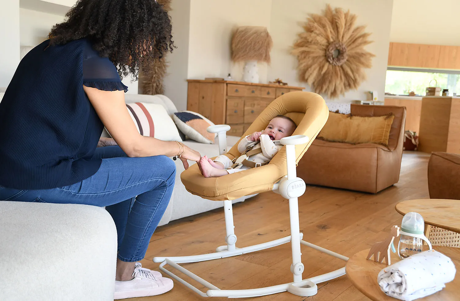 Шезлонг Beaba UP & DOWN LICHEN / TRANSAT UP & DOWN