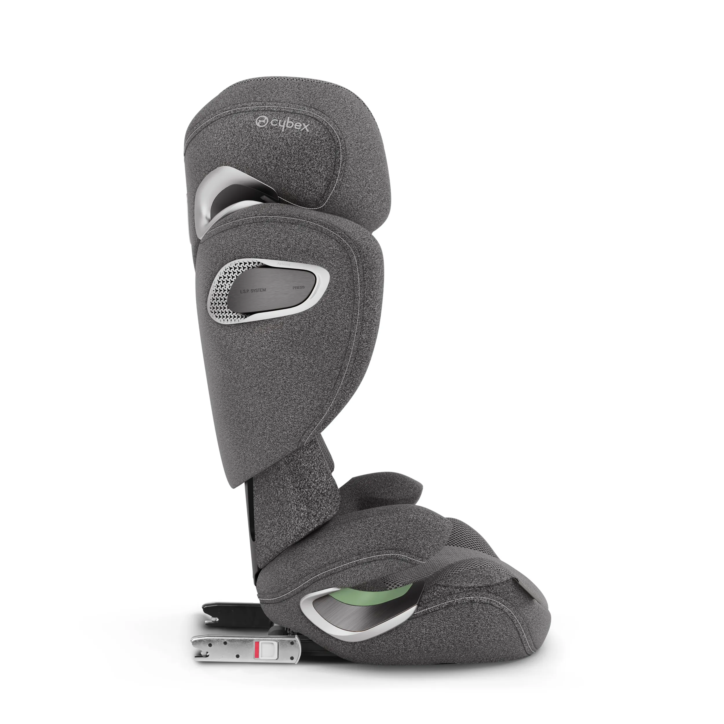 Автокресло 2/3 CYBEX Solution T i-Fix Plus, серый (mirage grey), от 3 до 12 лет, 15-36 кг (100 до 150 см), ISOFIX. Изображение 7