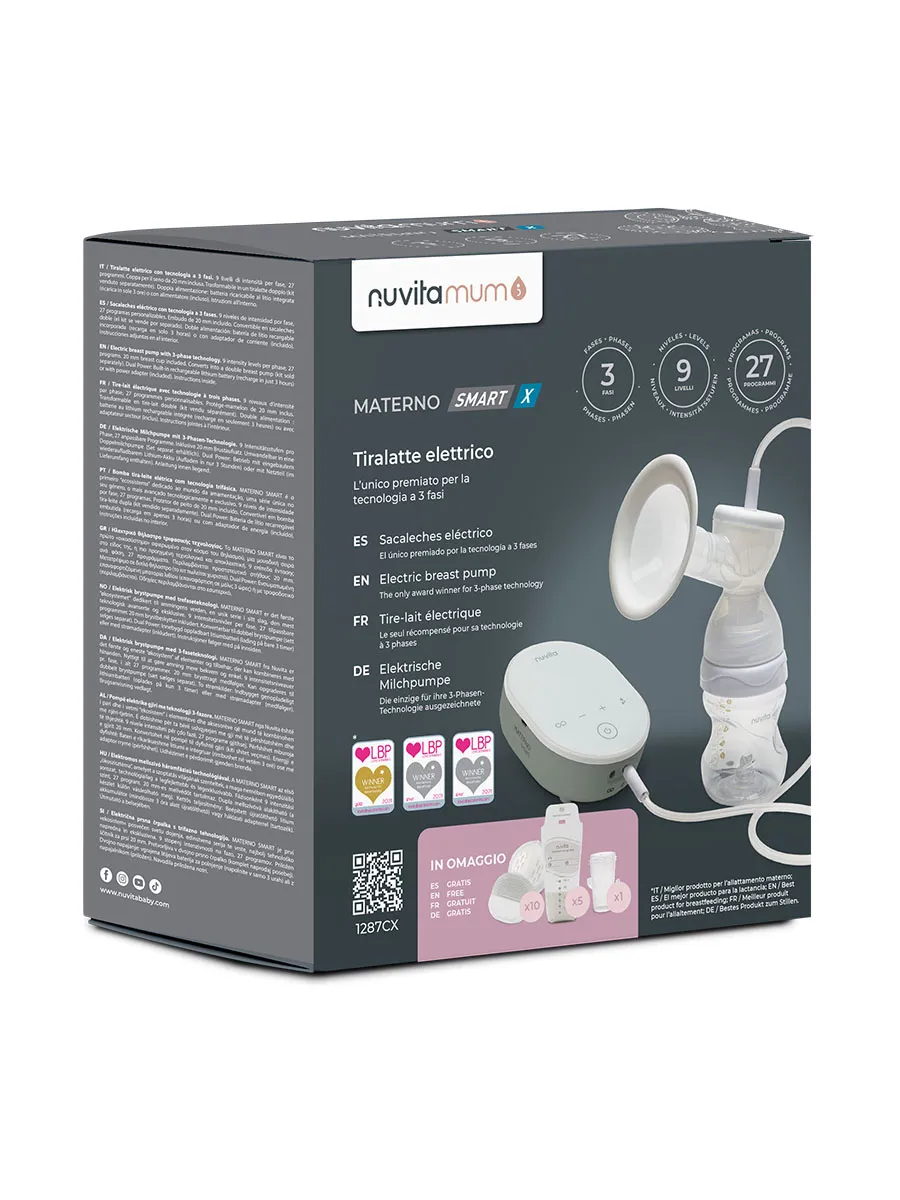 Молокоотсос Nuvita трехфазный электрический 1287CX Materno Smart X NU-ALTL0064. Изображение 2