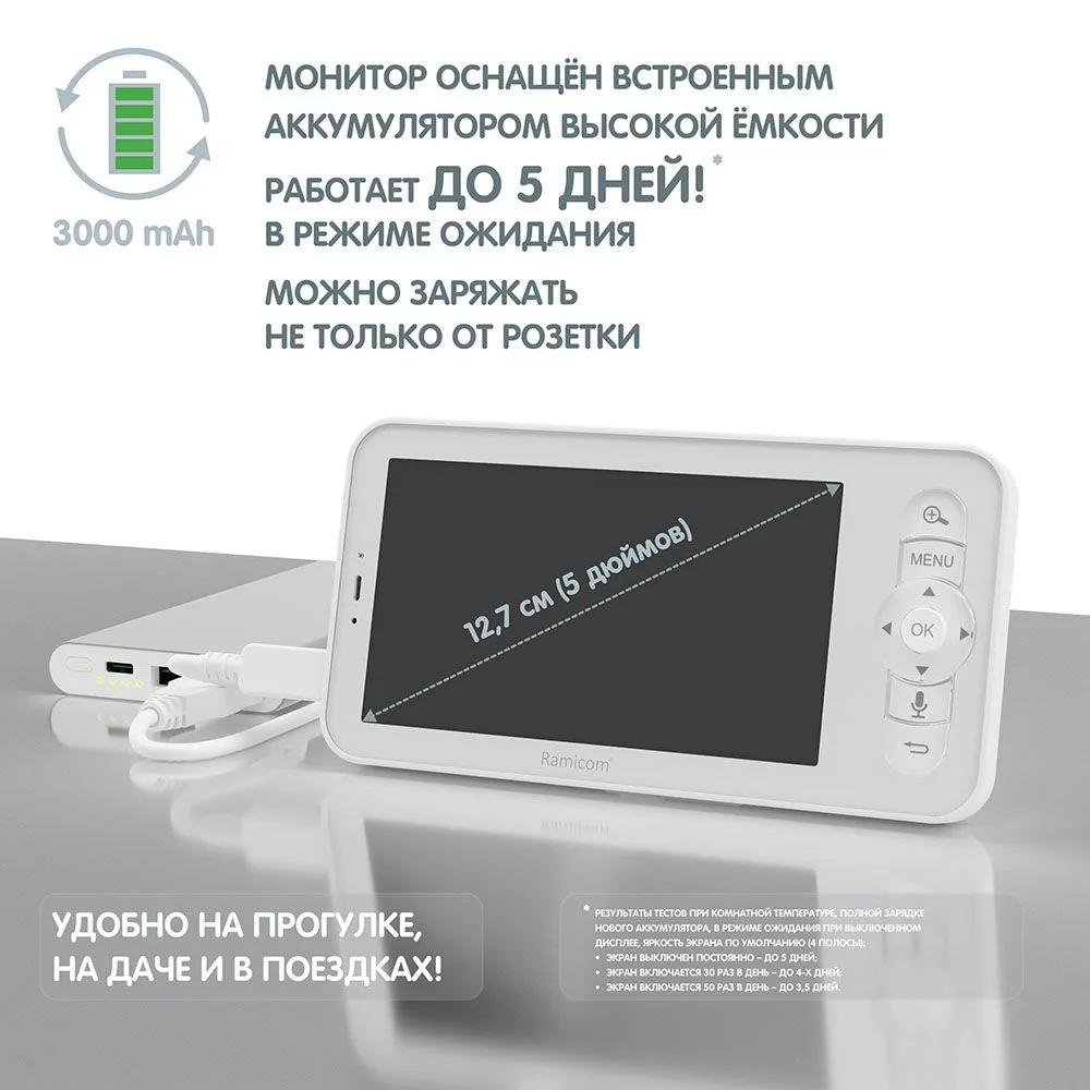 Видеоняня Ramicom VRC400Х2