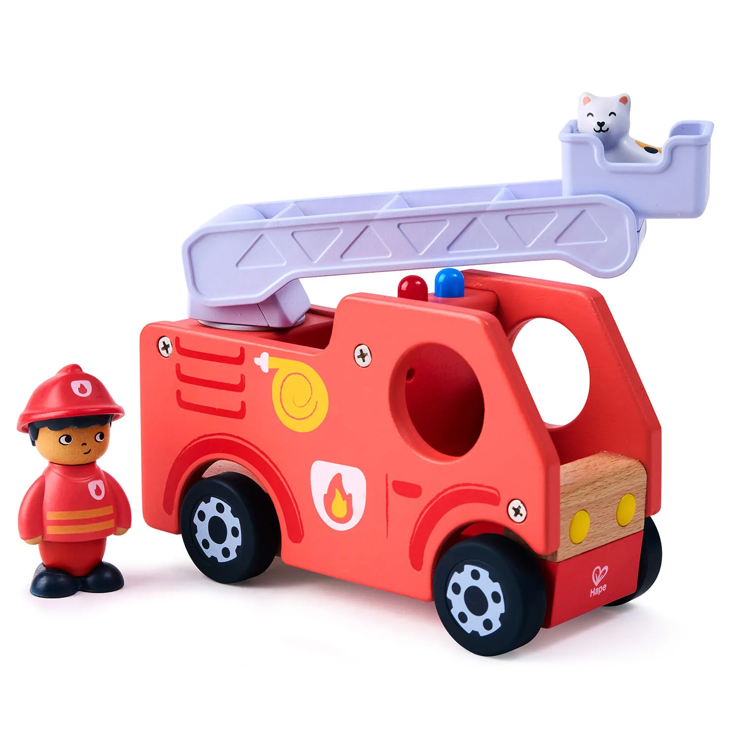 Набор игровой HAPE «Пожарная машина» (детская иллюстрированная книга Hape Land) E3440_HP