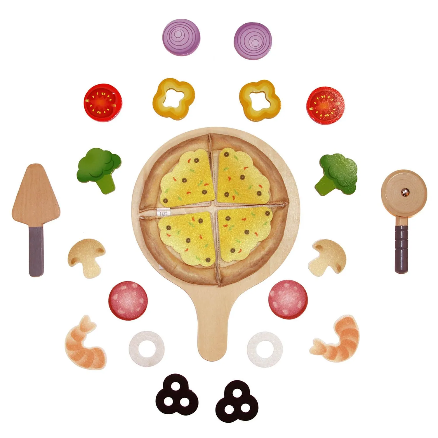 Набор игровой детский HAPE Перфекто Пицца 25 предметов E3173_HP