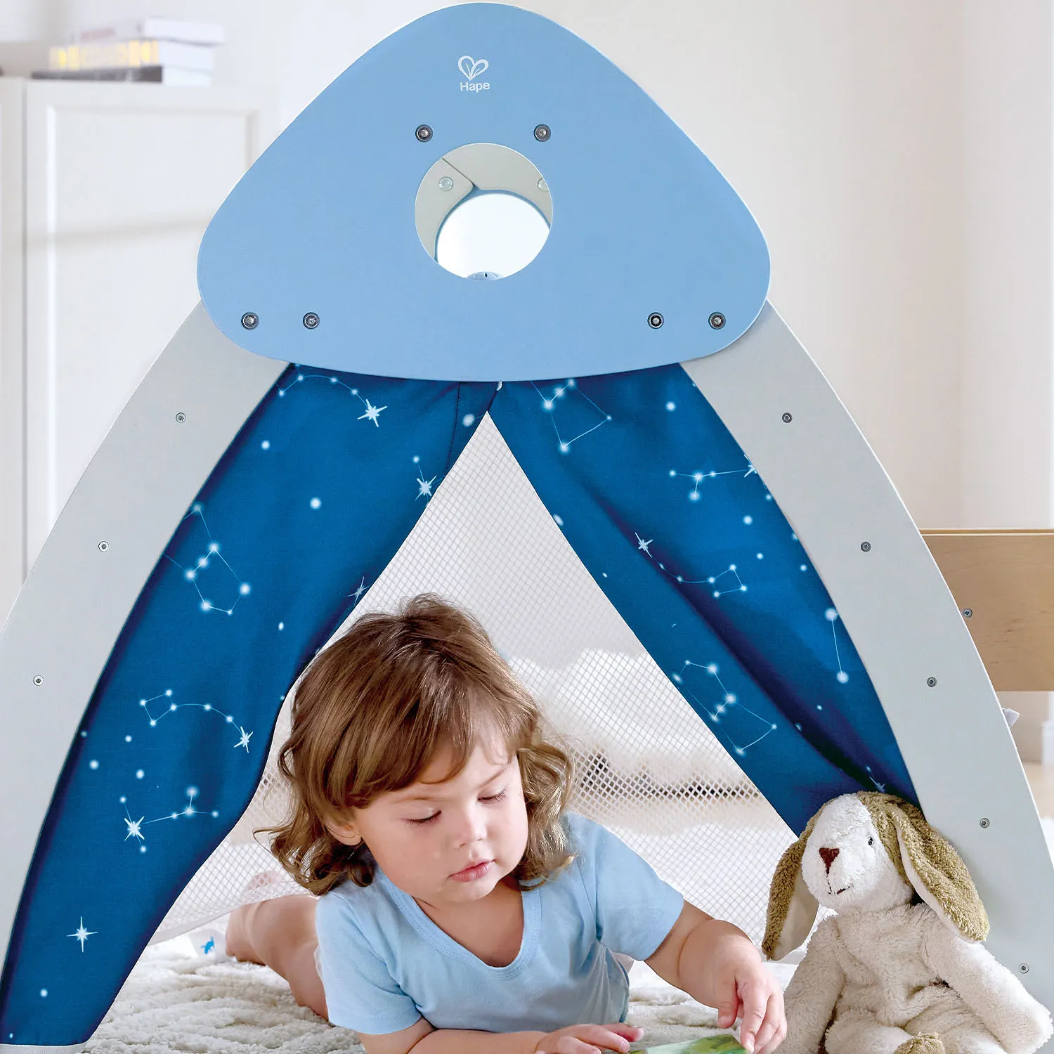 Комплекс игровой детский HAPE 4-в-1 Пиклер с горкой, скалодром E1222_HP