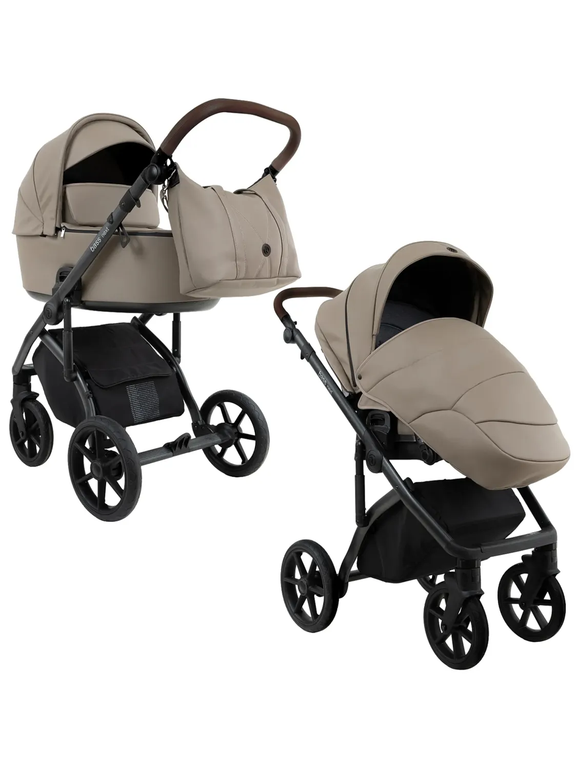 Коляска 2 в 1 Roan BASS Next 2.0 экокожа