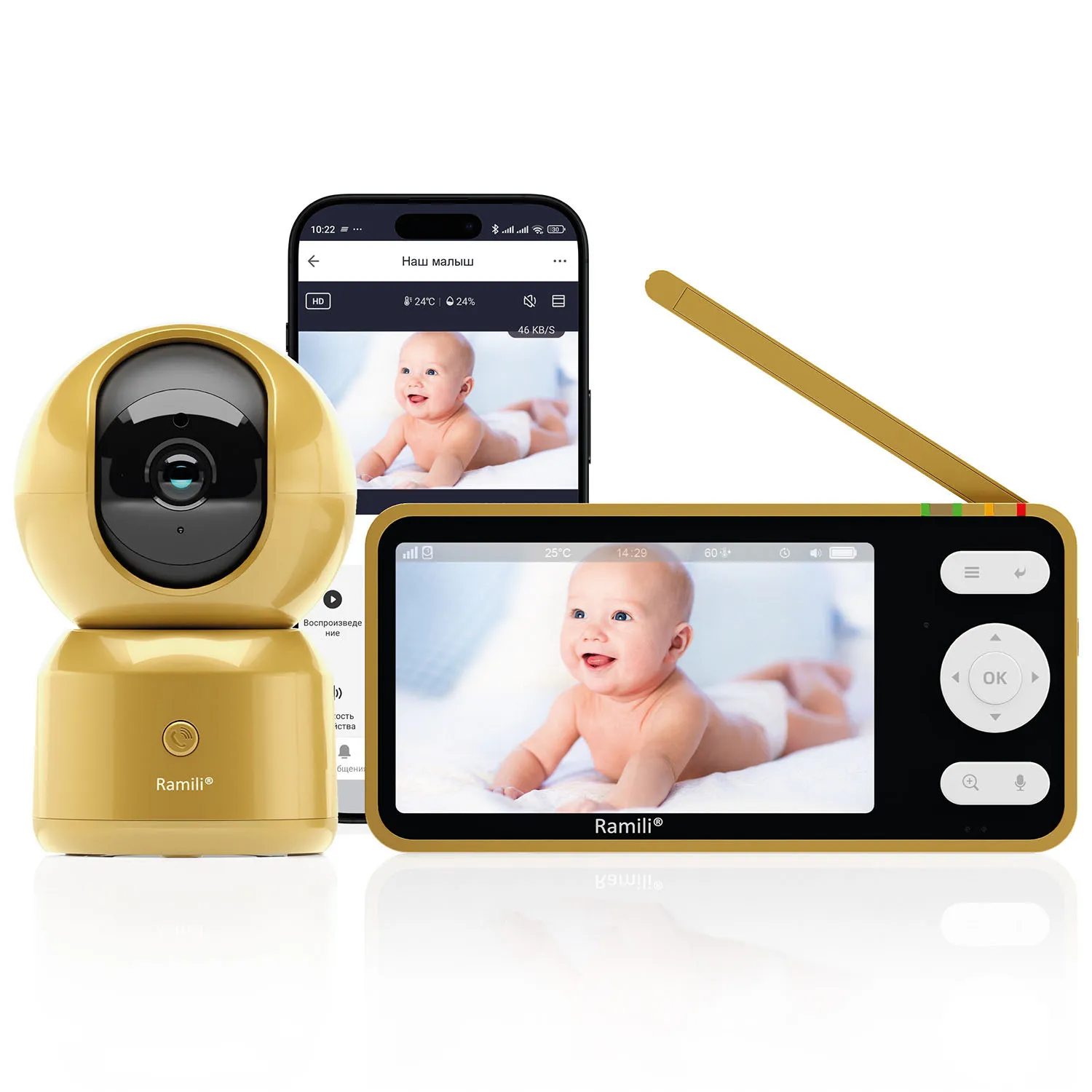 Видеоняня Ramili Baby RV1500GOLD