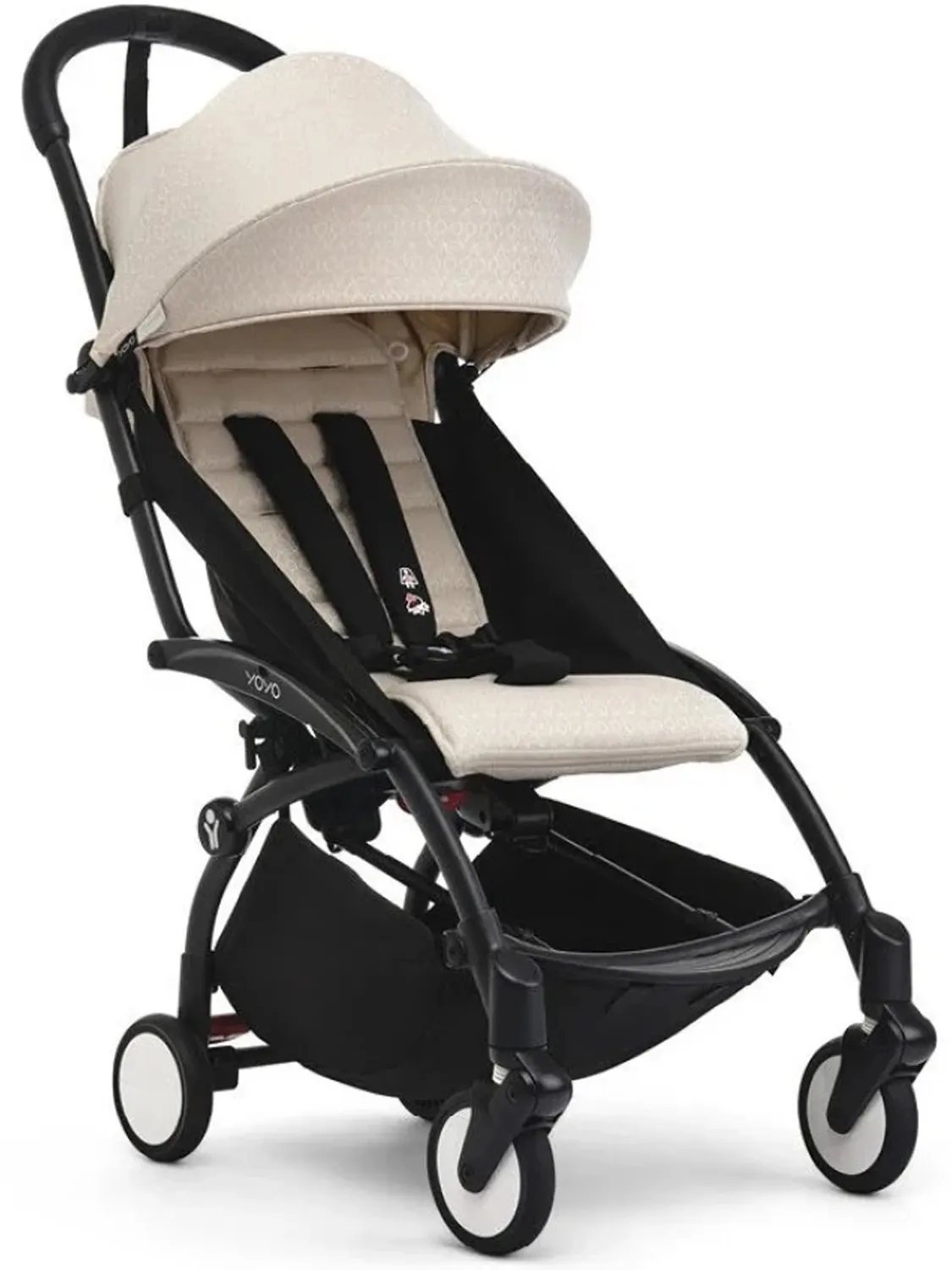 Коляска 2 в 1 STOKKE YOYO3 Бонпоинт, рама черная, люлька мягкая. Изображение 11