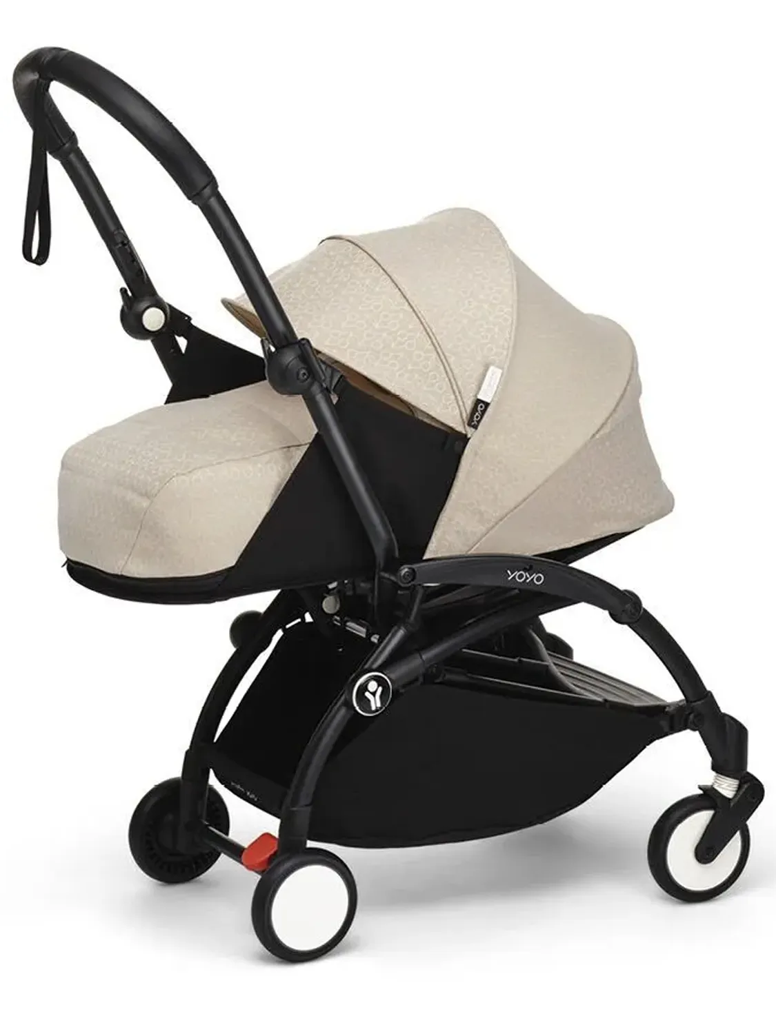 Коляска 2 в 1 STOKKE YOYO3 Бонпоинт, рама черная, люлька мягкая. Изображение 2