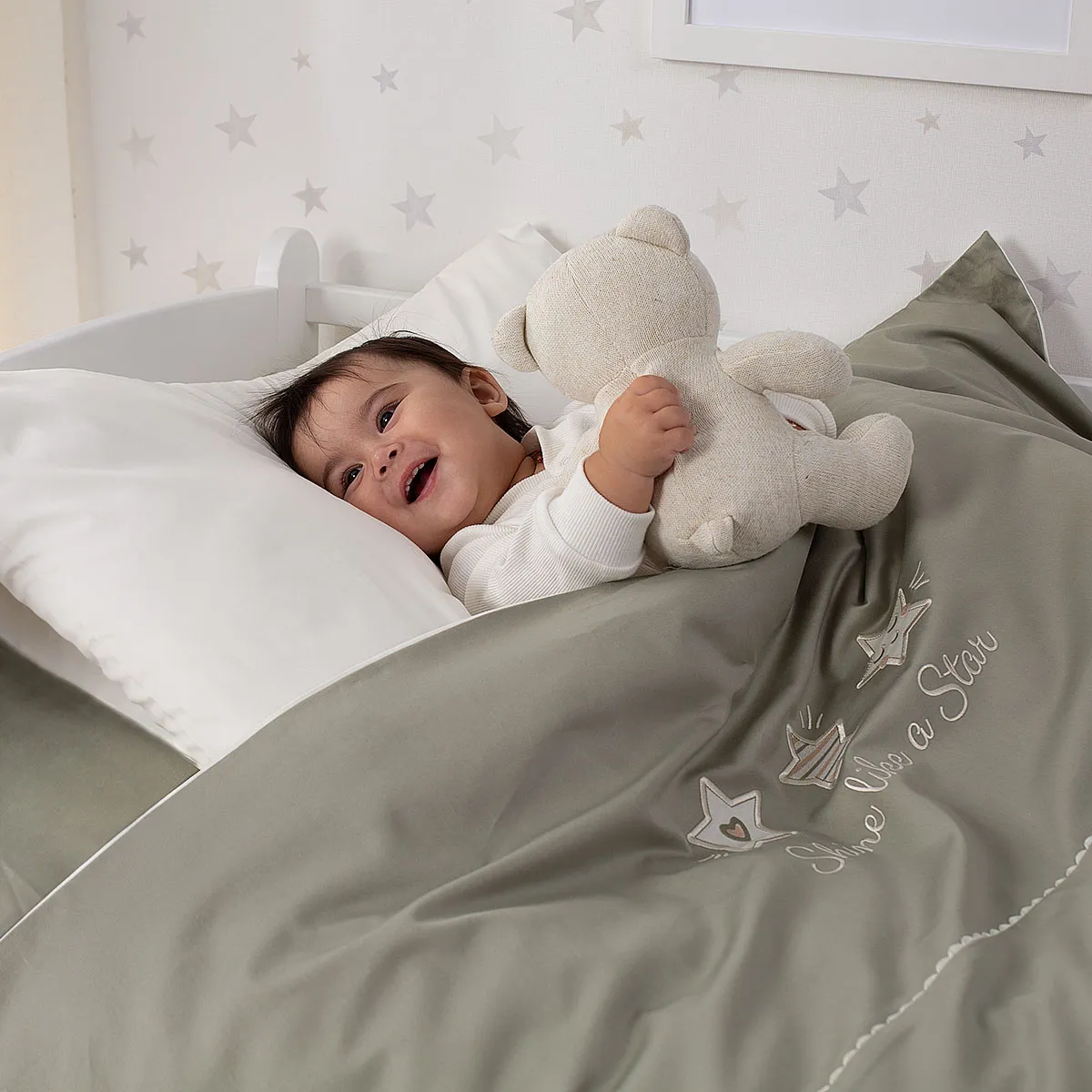 Постельное белье Perina Little Star Оливковый 160х80 см 3 предмета