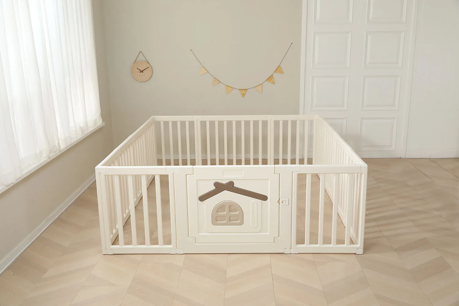 Манеж большой детский игровой UNIX Kids Classic Tree House 180x200