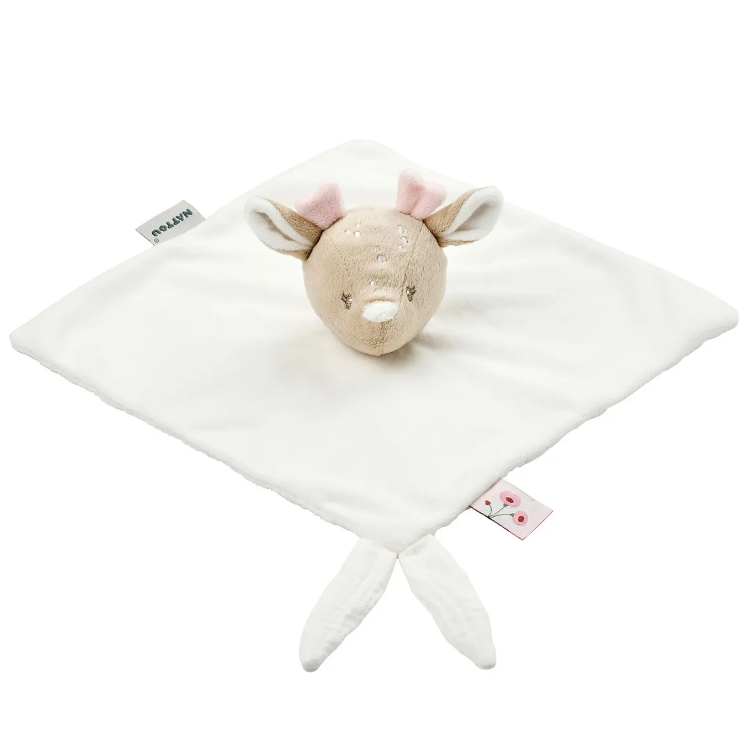 Игрушка мягкая Nattou Doudou FANFAN Оленёнок велюр off white 759120