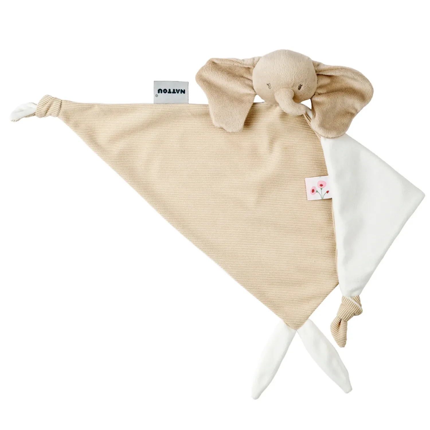 Игрушка мягкая Nattou Doudou большая FANFAN Слонёнок вельвет sand 759137