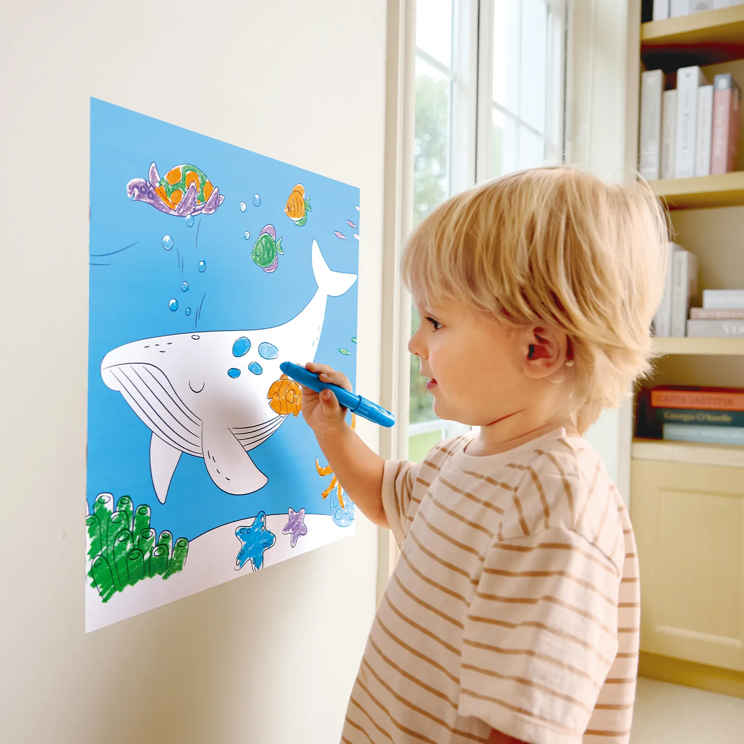 Набор большой игровой HAPE «Юный Пикассо» Раскрась подводный мир E2018_HP